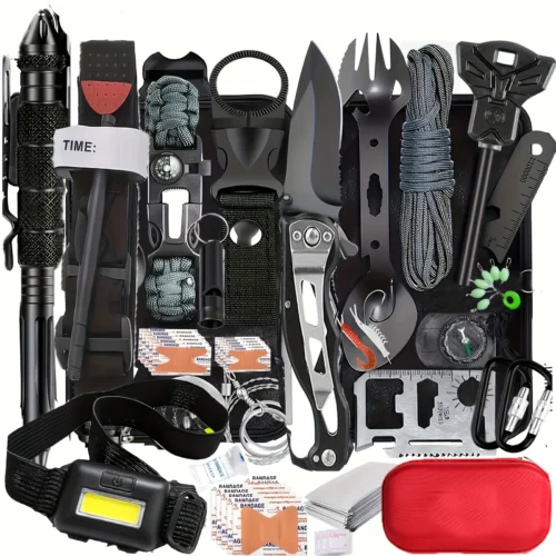 Ultimate Survival Equipment Set -20 in 1 Emergency Survival Equipment and Tools, Perfect Valentine's Day Gift for Men