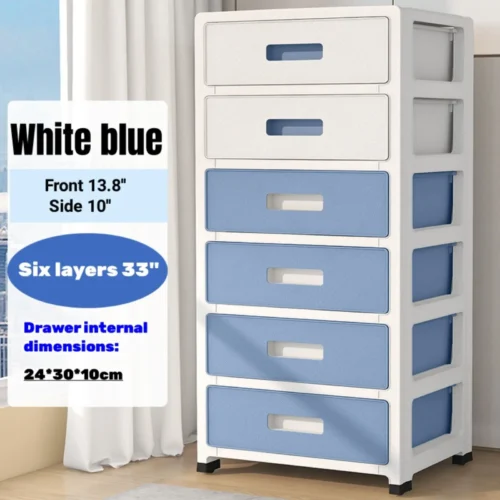 33'' High 6-Drawer Organizer/Household Storage Cabinet Drawer Type Underwear Box