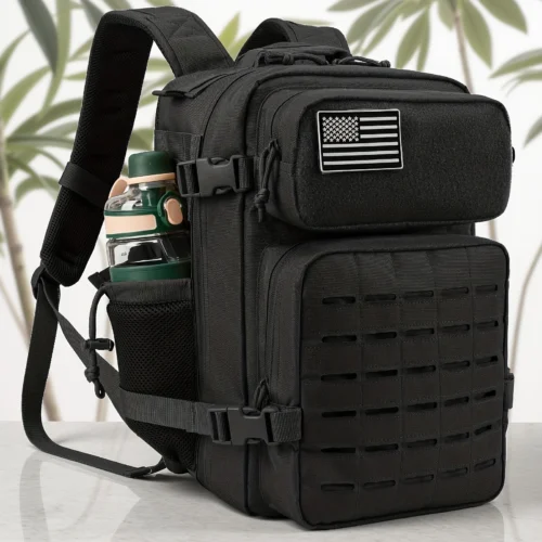 25L Tactical Backpack Outdoor Bag Fitness Backpack MOLLE Backpack Women's/Men's Hiking Survival Backpack Men's Dual Cup Holder